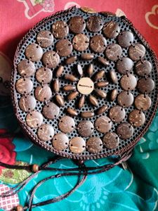 Unique Coconut Shell Round Bag