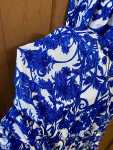 Blue Floral Maxi Dress