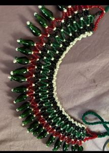 Beaded Necklace and Earring Set