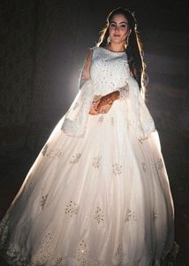 Stunning White Embellished Bridal Dress