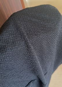 Stylish Black Textured Skirt