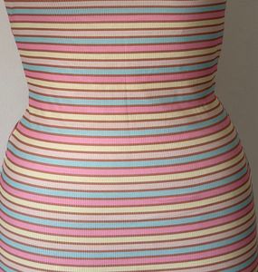 Striped Spaghetti Strap Mini Dress