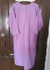 Kalini Brand -Embroidered Lavender Cotton Kurta