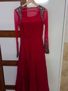 Elegant Rose Ethnic Gown