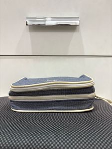 Dior Denim Makeup Bag