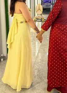 Elegant Yellow Maxi Dress