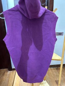 Purple Sleeveless Hoodie