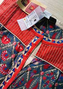 bust 40 Elegant Printed Sleeveless Kurta