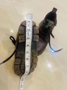 Gucci Brown Leather Shoes 12 size