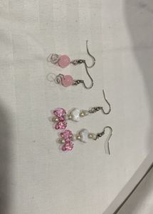 Cute Beaded Butterfly &amp; Bow Earrings