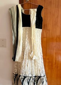 Elegant Lace Ethnic Anarkali Gown