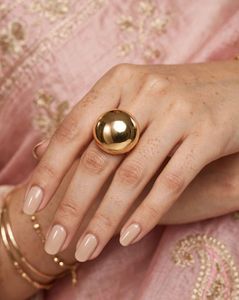 GOLD &amp; PEARL STATEMENT RING SET – 4 PIECES 🤍
