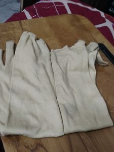 women Long Cream Colored Gloves