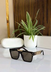 Philip Plein Stylish Black Sunglasses with Yellow