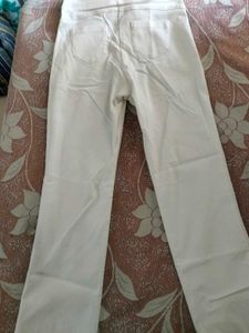 Classic White Pull-On Pants