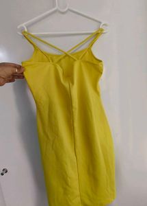 Bright Yellow Mini Dress