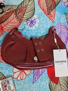 Chic Maroon Shoulder Bag