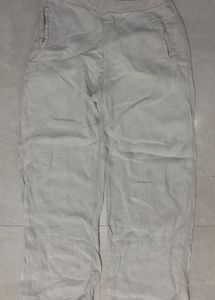 Linen Blend Wide Leg Pants