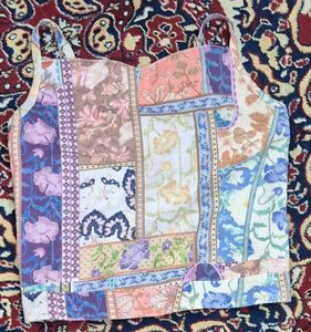 Boho Patchwork Crop Top with jacket and pant