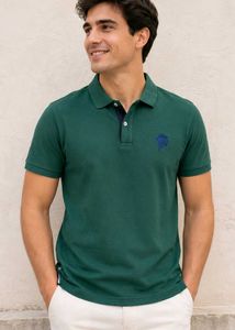 Netplay Olive Green Polo T-Shirt