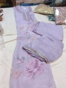 Beautiful Lavender Floral suit Set