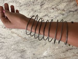 Unique Ethnic Cuff Bracelet &amp; Spiral Armlet