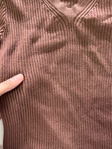 Cozy Ribbed V-Neck Long Sleeve Top