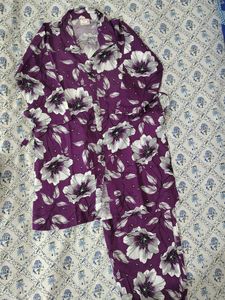 Women's Purple Co-ord Set