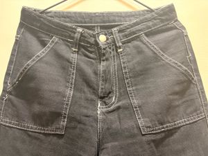 Black Cargo Jeans