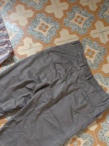 Classic Grey Pleated Trousers