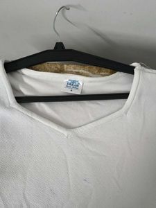 white sqaure necked top, s size