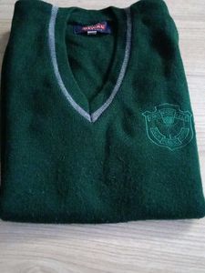 Half sleeve Green Sweater School Uniform