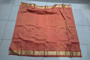 Beautiful Sunshine color Kanchi Silk Saree