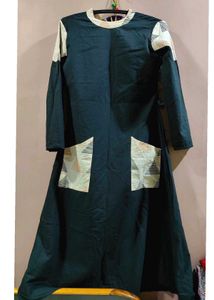 Stylish Black Kurta with Geometric Pockets