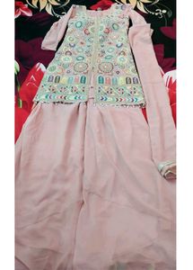 Embroidered Sharara Set with Dupatta