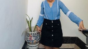 ⭐️sale⭐️ Black Button-Front Skirt ( skort)