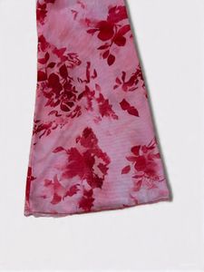 Floral Print Tie Front Top