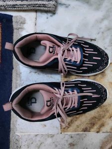 Stylish Black &amp; Pink Sneakers