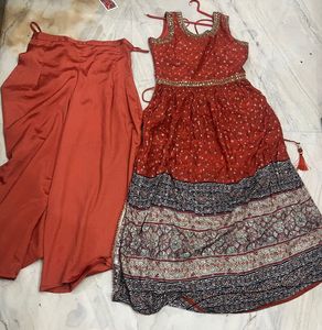 Rust Kurta Set
