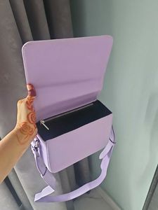 Purple Checkered Crossbody Bag