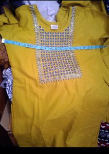 Vibrant Yellow Kurta Set with Dupatta