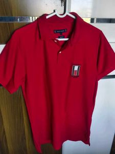Classic Red Tommy Hilfiger Polo Shirt