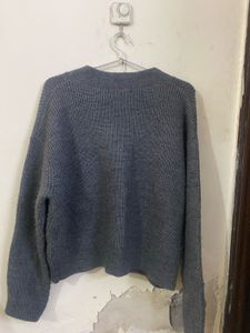 Cozy Grey Knit Cardigan