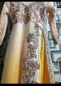 Elegant Embroidered Kurta with dupata and pajami