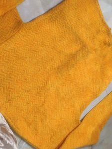 Mustard Yellow Knit Cardigan