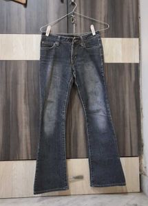 ash black flare jeans