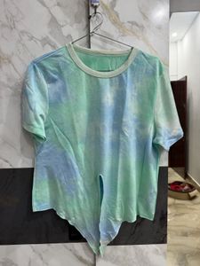 Tie-Dye Knot Front T-Shirt