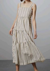 M&amp;S Striped Maxi Dress
