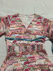 Patterned Mini Dress