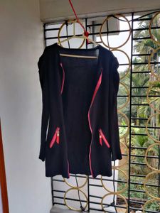 Sweater Dress Cum Cardigan